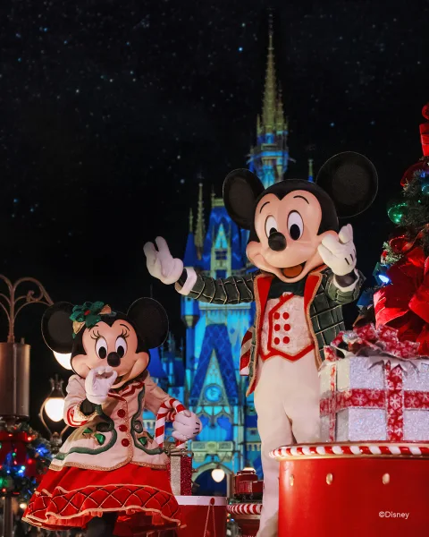 Mickey y Minnie en Fiesta Mickey’s Very Merry Christmas Party